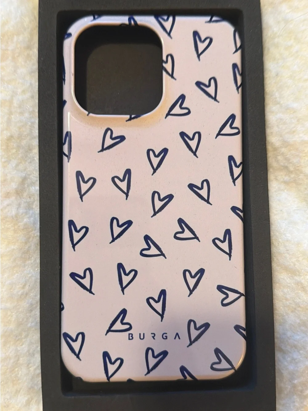 BURGA Pink Heart Pattern Protective Tablet/Phone Cover